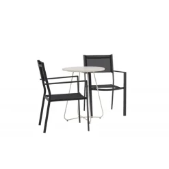 Bacong Rundt Loungesæt - Havemøbelsæt - Beige,Sort