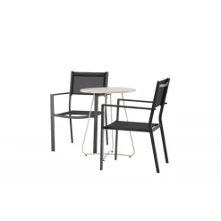 Bacong Rundt Loungesæt - Havemøbelsæt - Beige,Sort