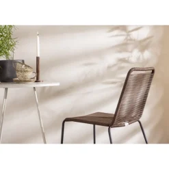 Bacong Rundt Loungesæt - Havemøbelsæt - Beige,Brun