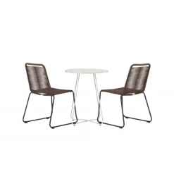 Bacong Rundt Loungesæt - Havemøbelsæt - Beige,Brun