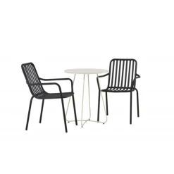 Bacong Rundt Loungesæt - Havemøbelsæt - Beige,Sort