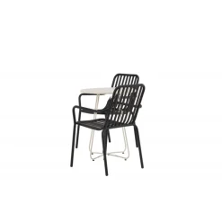 Bacong Rundt Loungesæt - Havemøbelsæt - Beige,Sort