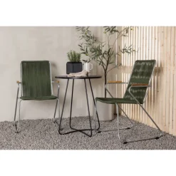 Bacong Rundt Loungesæt - Havemøbelsæt - Sort,Grøn