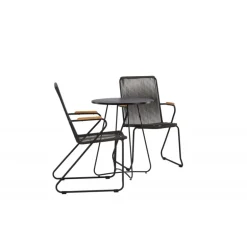 Bacong Rundt Loungesæt - Havemøbelsæt - Sort