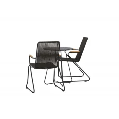 Bacong Rundt Loungesæt - Havemøbelsæt - Sort