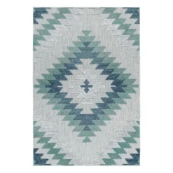 Bahama Udendørs tæppe Geometrisk - Blå