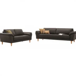 Ballerup 3+2 pers lædersofa