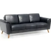 Ballerup 3 pers lædersofa