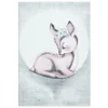 Bambi Børnetæppe Rådyr - Pink