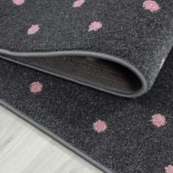 Bambi Rund Børnetæppe Hjerte - Pink