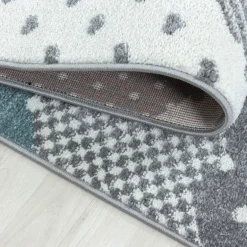 Bambi Rund Børnetæppe Sky - Blå