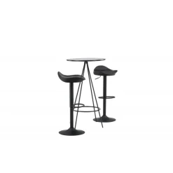 Bar sæt Bistro med stole Adesto - Sort