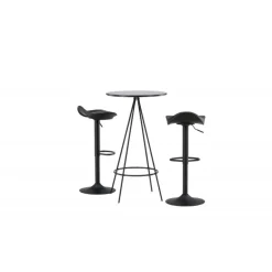 Bar sæt Bistro med stole Adesto - Sort