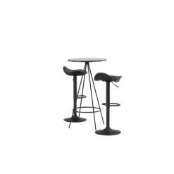 Bar sæt Bistro med stole Adesto - Sort