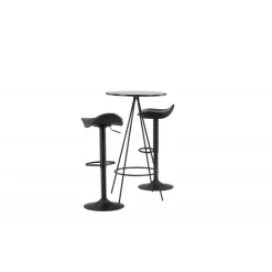 Bar sæt Bistro med stole Adesto - Sort