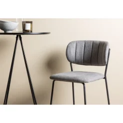 Bar sæt Bistro med stole Bell - Sort og Grå