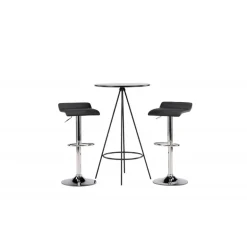 Bar sæt Bistro med stole Jonna - Sort