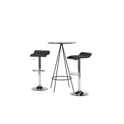 Bar sæt Bistro med stole Jonna - Sort