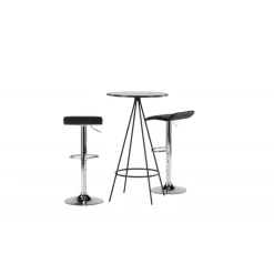 Bar sæt Bistro med stole Jonna - Sort