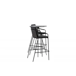 Bar sæt Bistro med stole Tvist - Sort