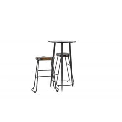 Bar sæt Plaza med stole Ozark - Sort