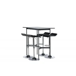 Bar sæt Rax med Spisebordsstole Jonna - Sort