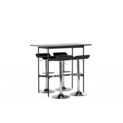 Bar sæt Rax med Spisebordsstole Jonna - Sort