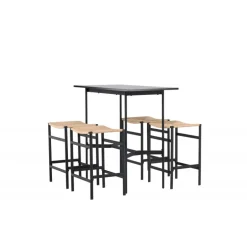 Bar sæt Rax med Spisebordsstole Polly