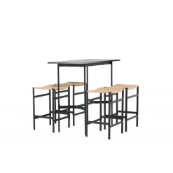 Bar sæt Rax med Spisebordsstole Polly