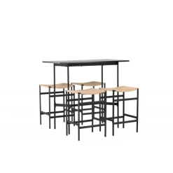 Bar sæt Rax med Spisebordsstole Polly