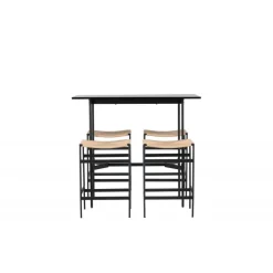 Bar sæt Rax med Spisebordsstole Polly