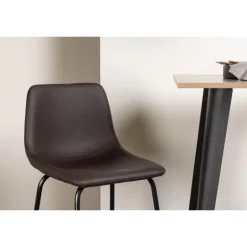 Bar sæt Tempe med Spisebordsstole Alexi - Brun og Valnød