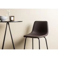 Bar-sæt Bistro med stole Alexi - Sort og Brun