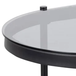 Bayonne sofabord grå glas