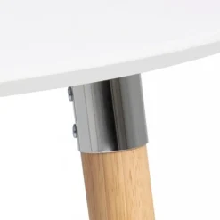 Belina Spisebord 170-270 cm inkl. 2 Tillægsplader – Hvid/Eg