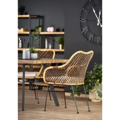 BERLIN Spisebord med indbygget butterfly 160cm kan udvides til 220cm - Honning Valnød