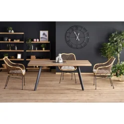 BERLIN Spisebord med indbygget butterfly 160cm kan udvides til 220cm - Honning Valnød