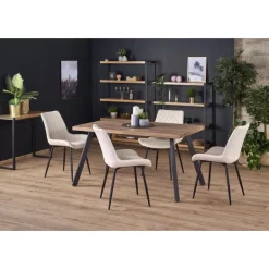 BERLIN Spisebord med indbygget butterfly 140cm kan udvides til 180cm - Honning Valnød