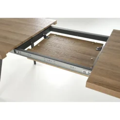 BERLIN Spisebord med indbygget butterfly 140cm kan udvides til 180cm - Honning Valnød