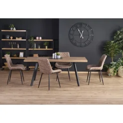 BERLIN Spisebord med indbygget butterfly 140cm kan udvides til 180cm - Honning Valnød