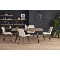 BERLIN Spisebord med indbygget butterfly 140cm kan udvides til 180cm - Honning Valnød