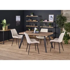 BERLIN Spisebord med indbygget butterfly 140cm kan udvides til 180cm - Honning Valnød