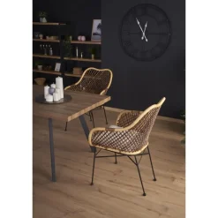 BERLIN Spisebord med indbygget butterfly 140cm kan udvides til 180cm - Honning Valnød