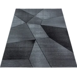 Beta Kortluvet tæppe Geometrisk - Grå