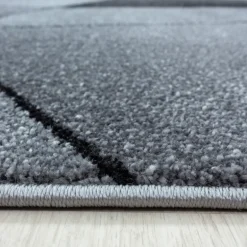 Beta Kortluvet tæppe Geometrisk - Grå