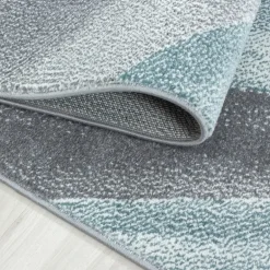 Beta Kortluvet tæppe Geometrisk - Blå