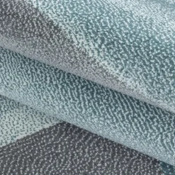 Beta Kortluvet tæppe Geometrisk - Blå