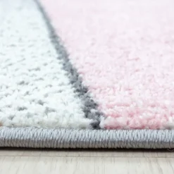 Beta Kortluvet tæppe Geometrisk - Pink