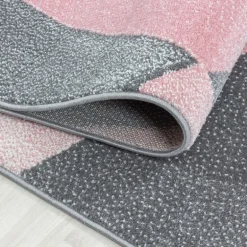 Beta Kortluvet Tæppeløber Geometrisk - Pink