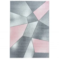 Beta Kortluvet Tæppeløber Geometrisk - Pink